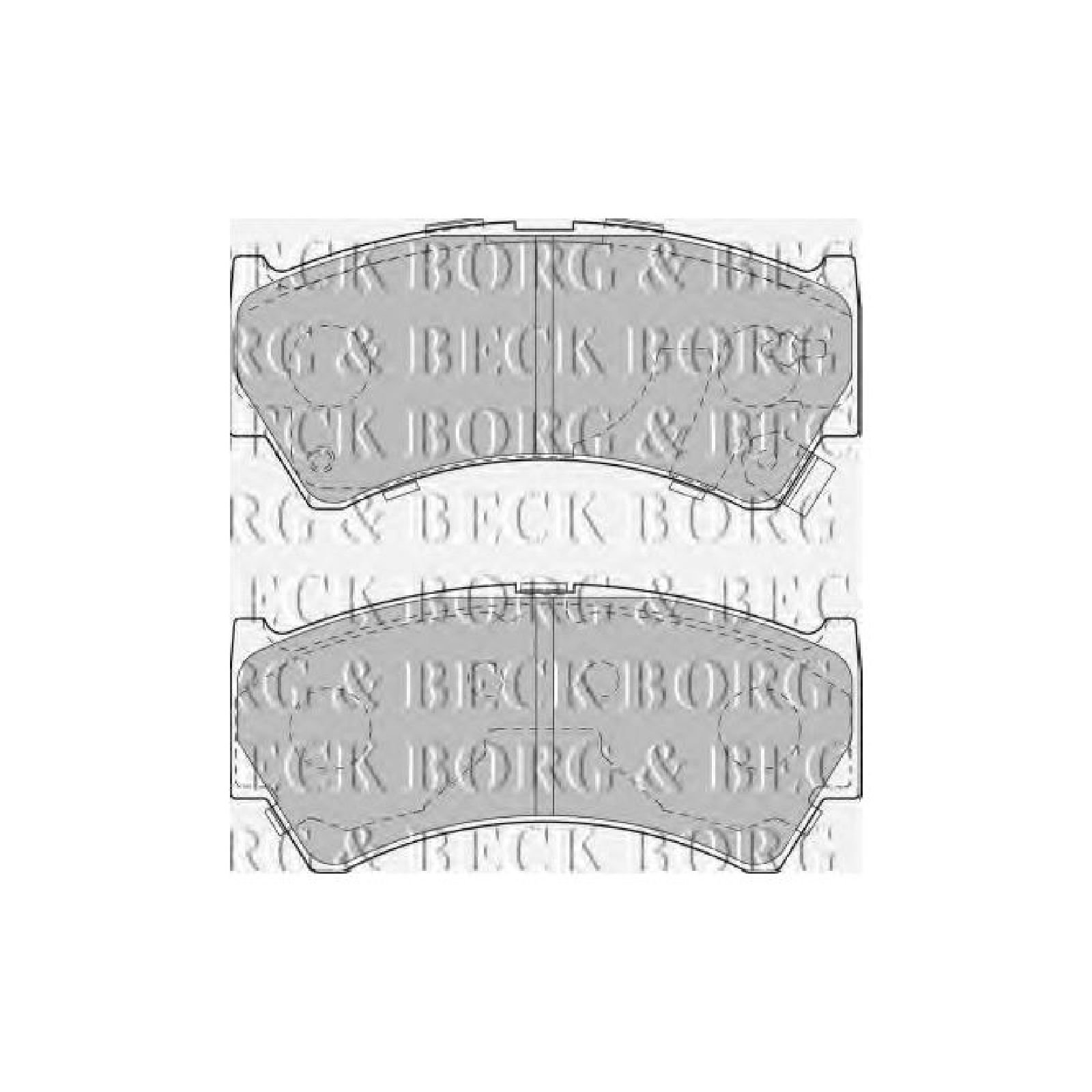 Borg & Beck BBP1827 Bremsbelagsatz - (4-teilig) von Borg & Beck