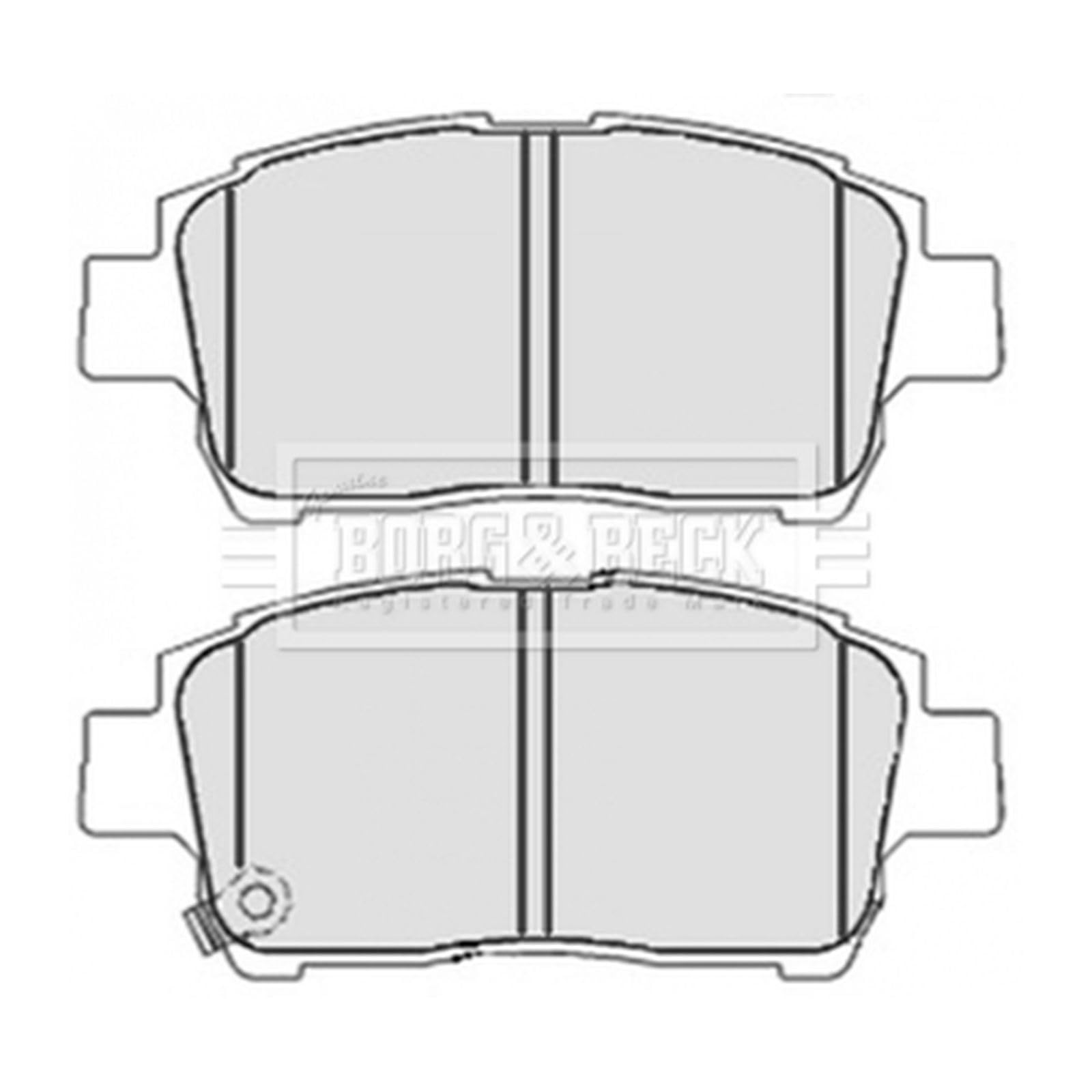 Borg & Beck BBP2100 Bremsbelagsatz - (4-teilig) von Borg & Beck