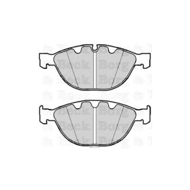 Borg & Beck BBP2262 Bremsbelagsatz - (4-teilig) von Borg & Beck