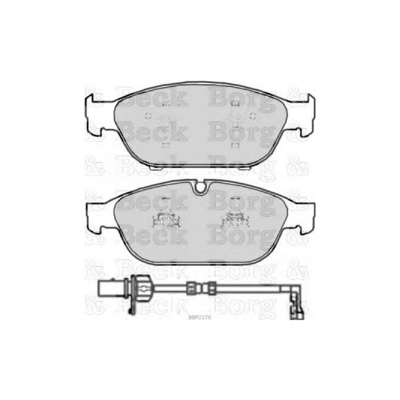 Borg & Beck BBP2275 Bremsbelagsatz - (4-teilig) von Borg & Beck