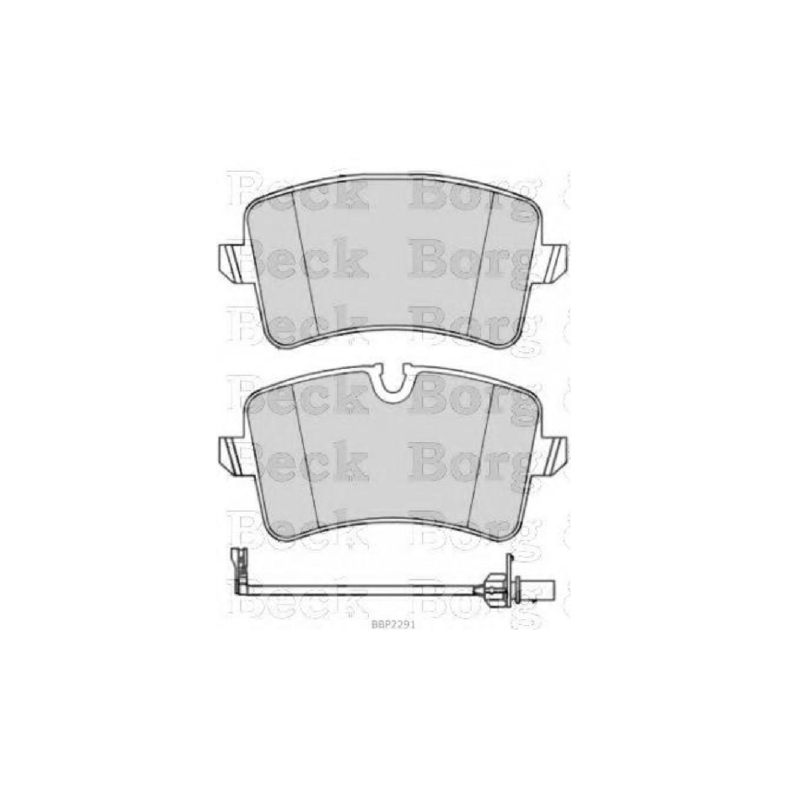 Borg & Beck BBP2288 Bremsbelagsatz - (4-teilig) von Borg & Beck