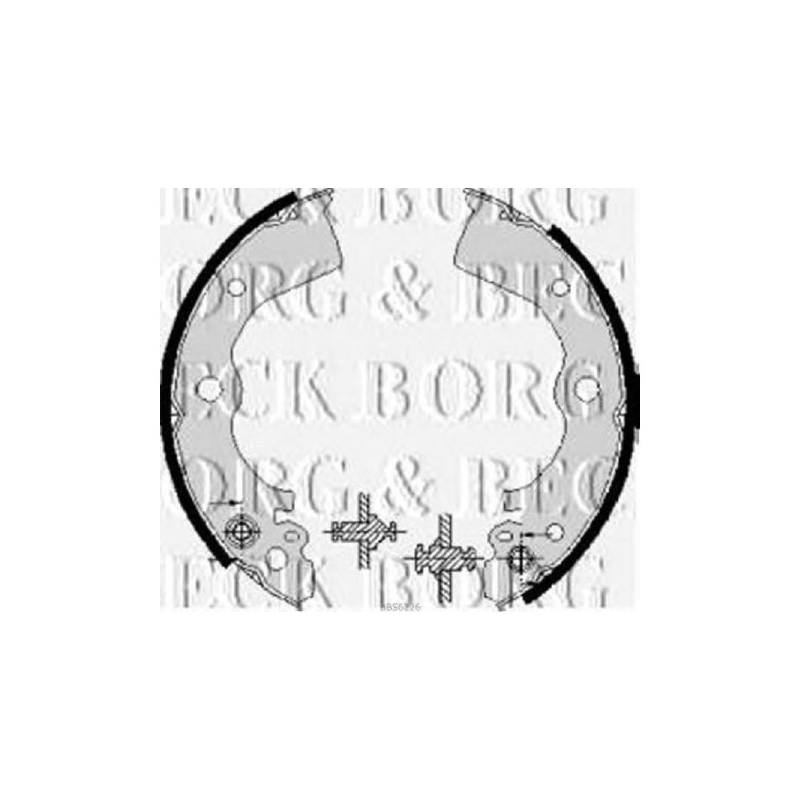 Borg & Beck BBS6226 Bremsbackensatz von Borg & Beck