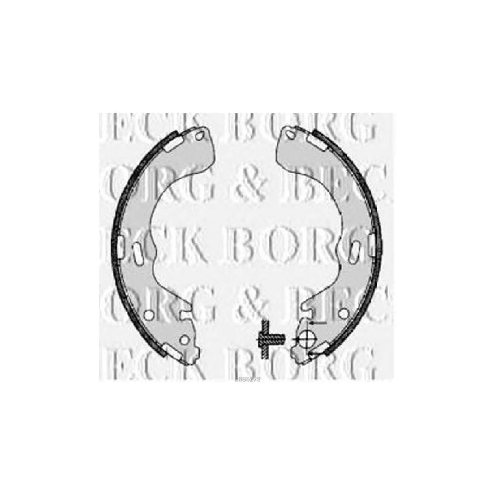 Borg & Beck BBS6278 Bremsbackensatz von Borg & Beck