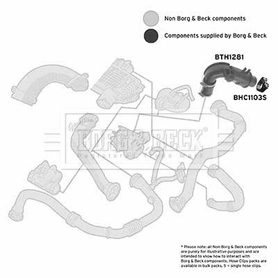 Ladeluftschlauch Borg BTH1281 von Borg