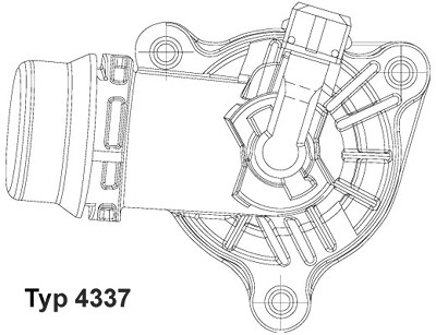 Wahler Thermostat, Kühlmittel [Hersteller-Nr. 4337.105D] für BMW von WAHLER