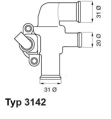 Wahler Thermostat, Kühlmittel [Hersteller-Nr. 3142.90D] für Smart von WAHLER