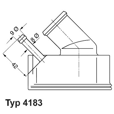 Wahler Thermostat mit Dichtung [Hersteller-Nr. 4183.92D] für Opel von WAHLER