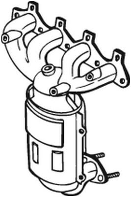 Katalysator vorne Bosal 090-058 von Bosal