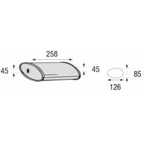 Mittelschalldämpfer BOSAL 248-059 von Bosal