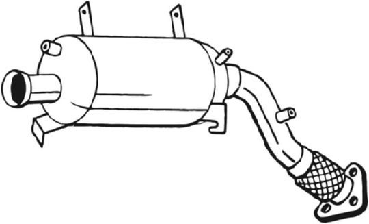 Ruß-/Partikelfilter, Abgasanlage Bosal 095-235 von Bosal