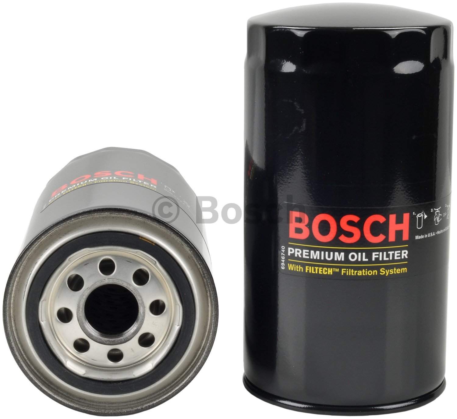 Bosch 3520 Premium-Ölfilter mit Filtertech-Filtrationstechnologie, kompatibel mit ausgewählten Dodge D250, D350, Ram 2500, Ram 3500, Ram 4500, Ram 5500, W250, W350; Ram 2500, 3500, 4500, 5500 von Bosch Automotive