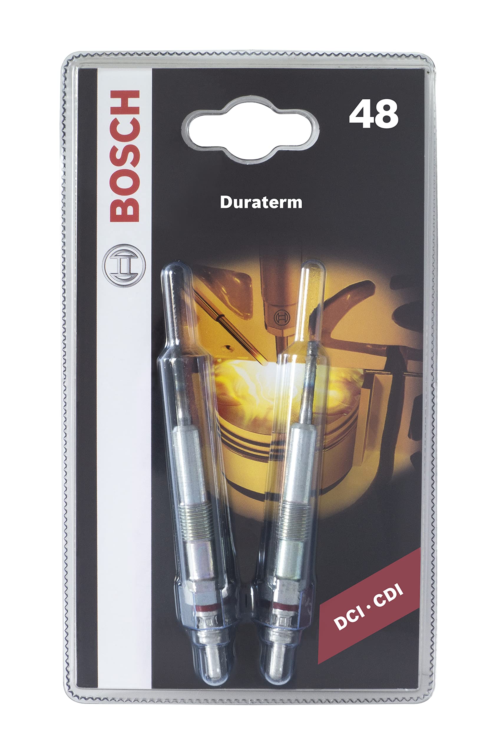 Bosch 0250403902 (48) - Glühkerze Duraterm High Speed - Blister – 2er Set - für dieselbetriebene Fahrzeuge von Bosch