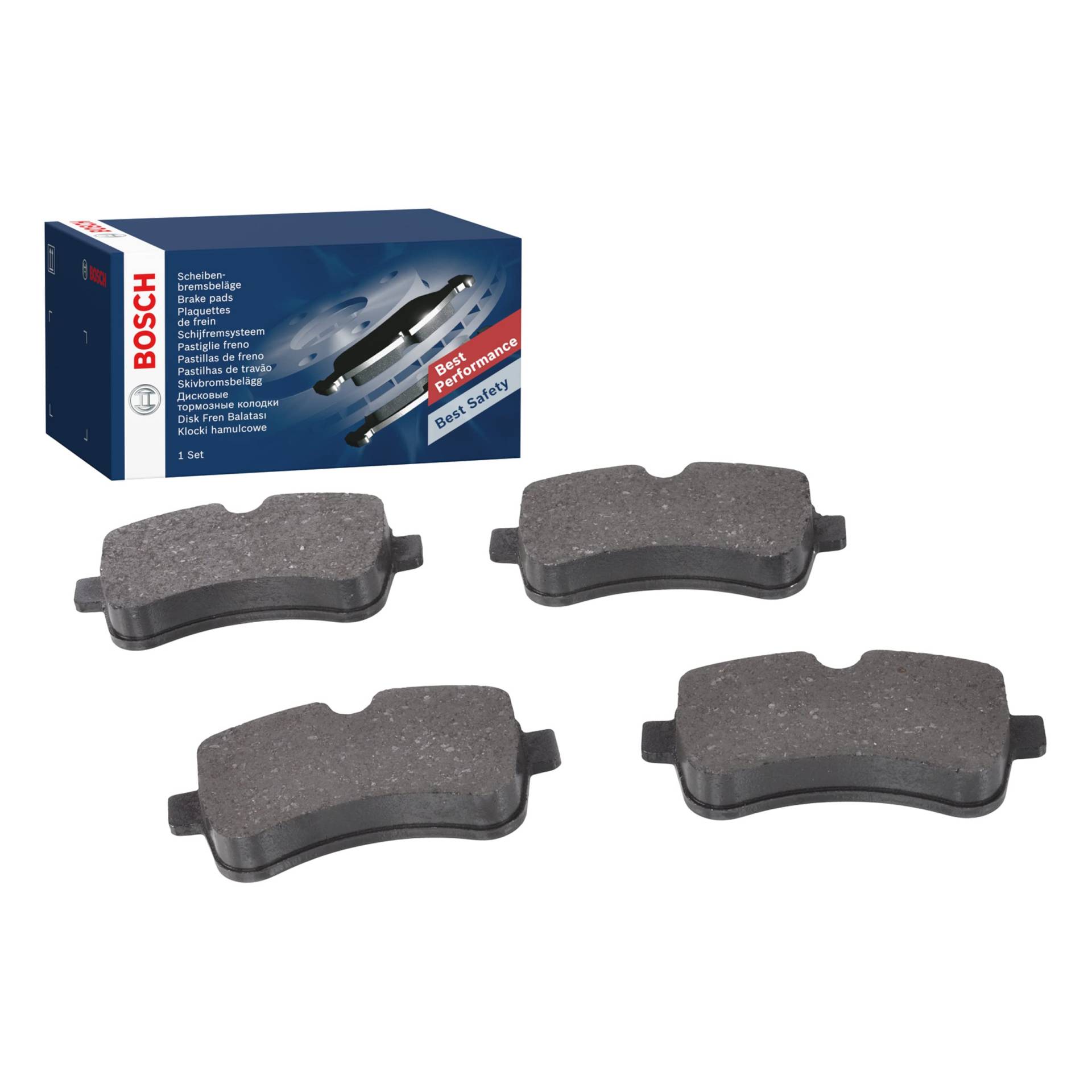 Bosch BP1381 Bremsbeläge - Hinterachse - ECE-R90 Zertifizierung - vier Bremsbeläge pro Set von Bosch Automotive