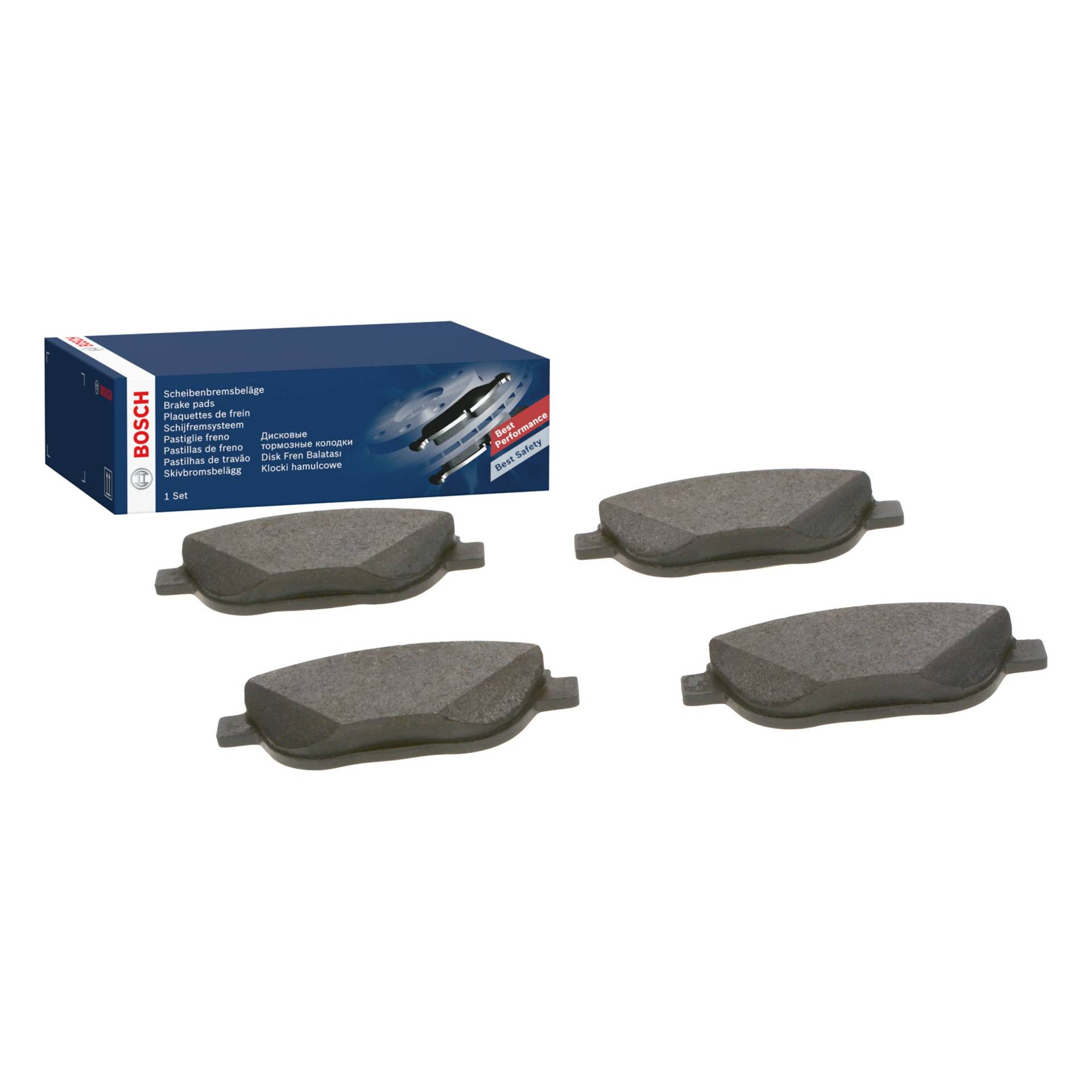 Bosch BP1485 Bremsbeläge - Vorderachse - ECE-R90 Zertifizierung - vier Bremsbeläge pro Set von Bosch Automotive