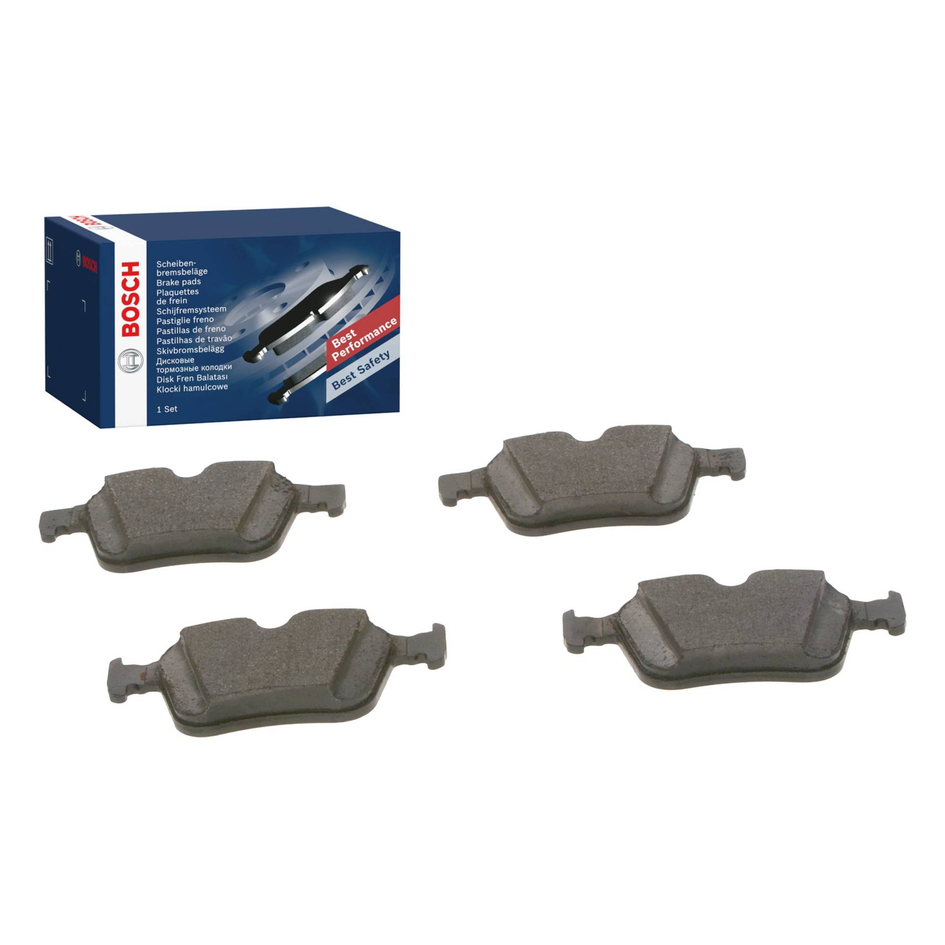 Bosch BP1993 Bremsbeläge - Hinterachse - ECE-R90 Zertifizierung - vier Bremsbeläge pro Set von Bosch Automotive