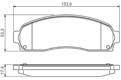 Bosch BP2167 Bremsbeläge - Vorderachse - ECE-R90 Zertifizierung - vier Bremsbeläge pro Set von Bosch Automotive