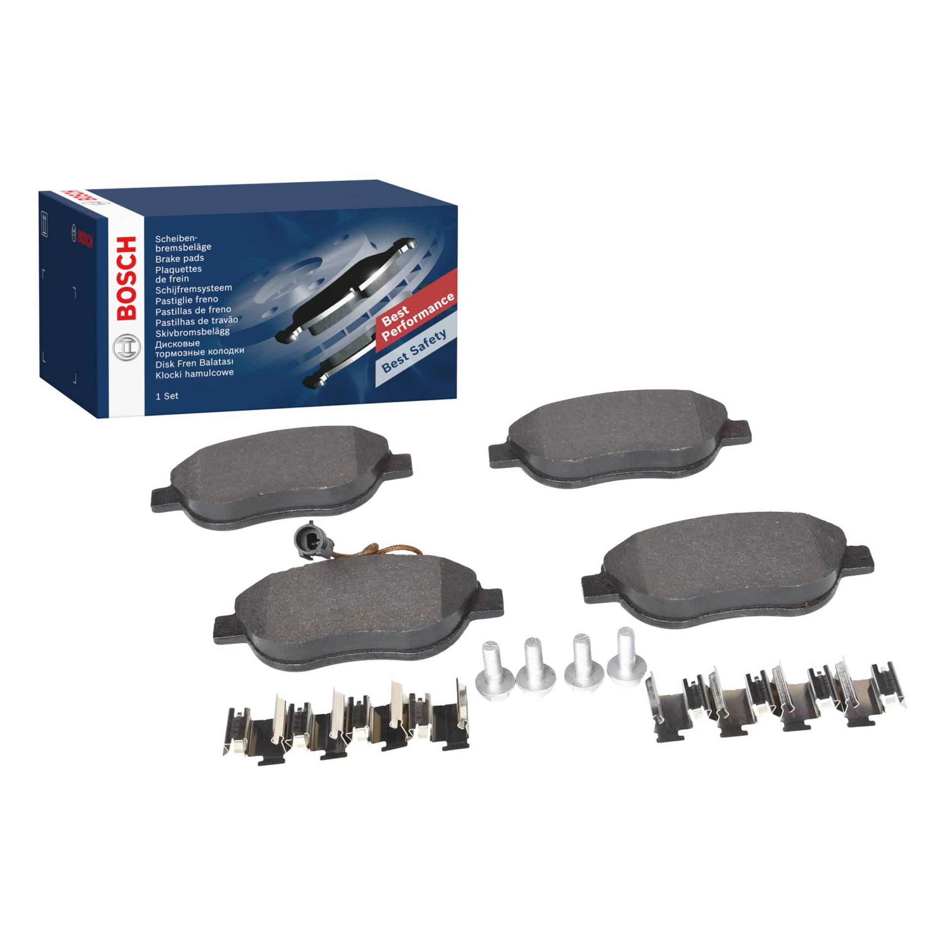 Bosch BP338 Bremsbeläge - Vorderachse - ECE-R90 Zertifizierung - vier Bremsbeläge pro Set von Bosch