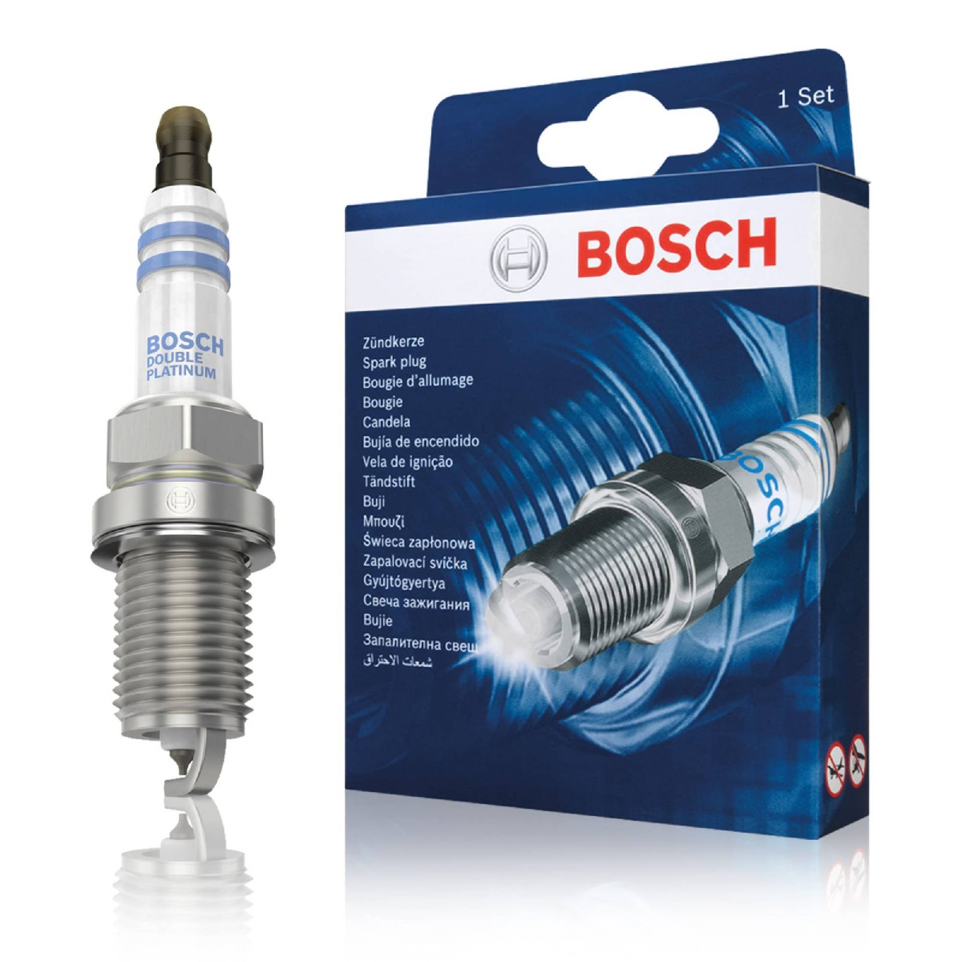 Bosch Automotive FR8DPP33 (+45) - Zündkerzen Double Platinum - 4er Set von Bosch