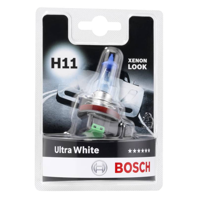 Bosch H11 Ultra White Lampe - 12 V 55 W PGJ19-2 - 1 Stück von Bosch