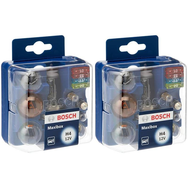 Bosch H4 Maxibox Lampenbox - 12 V (Packung mit 2) von Bosch