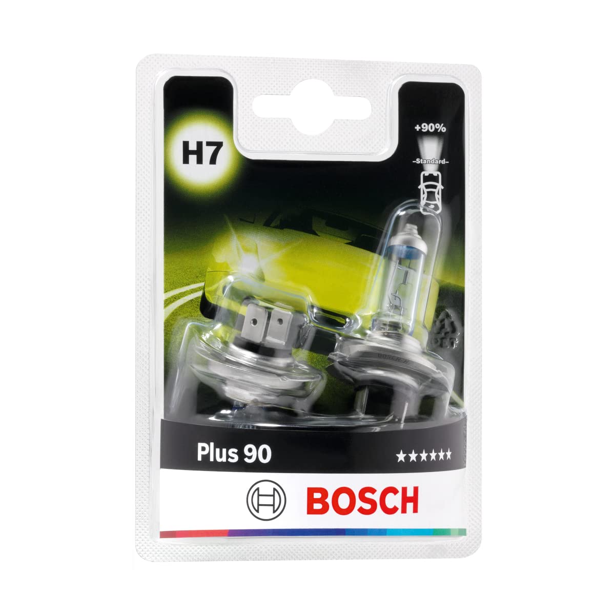 Bosch H7 Plus 90 Lampen - 12 V 55 W PX26d - 2 Stücke von Bosch Automotive