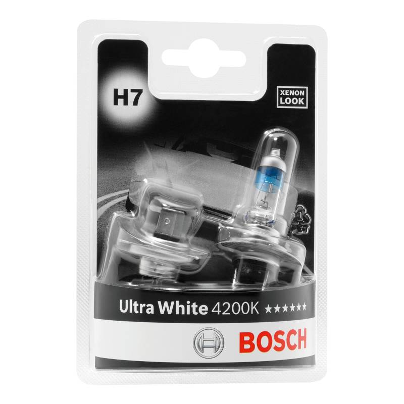 Bosch H7 Ultra White Fahrzeuglampe 12V 55W PX26d (2 Stück) von Bosch