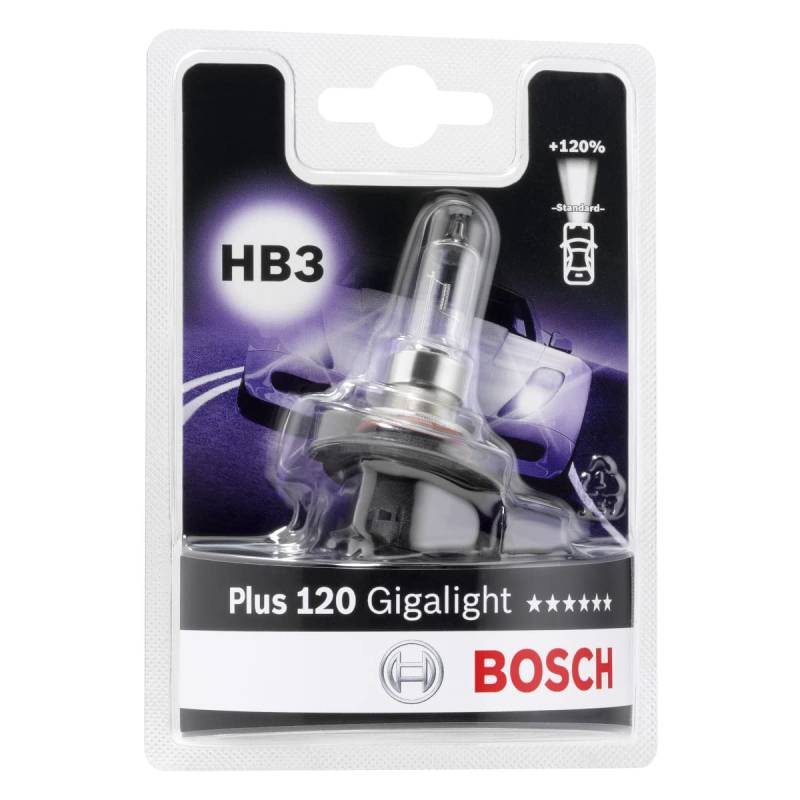 Bosch HB3 Plus 120 Gigalight Lampe - 12 V 60 W P20d - 1 Stück von Bosch