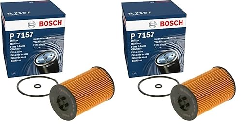 Bosch P7157 - Ölfilter Auto (Packung mit 2) von Bosch Automotive