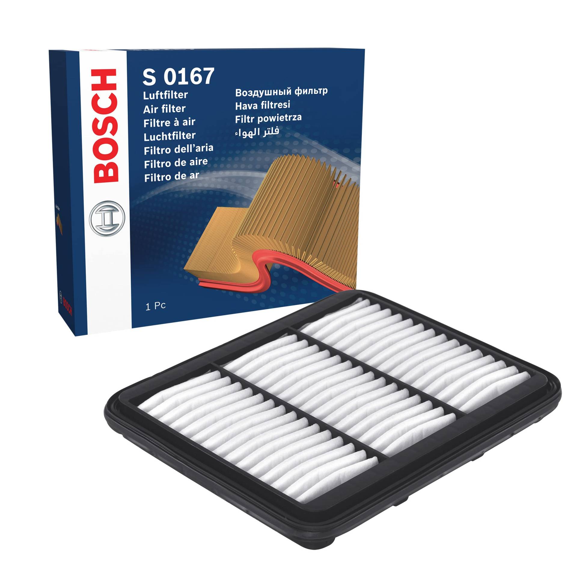 Bosch Automotive S0167 - Luftfilter Auto von Bosch Automotive