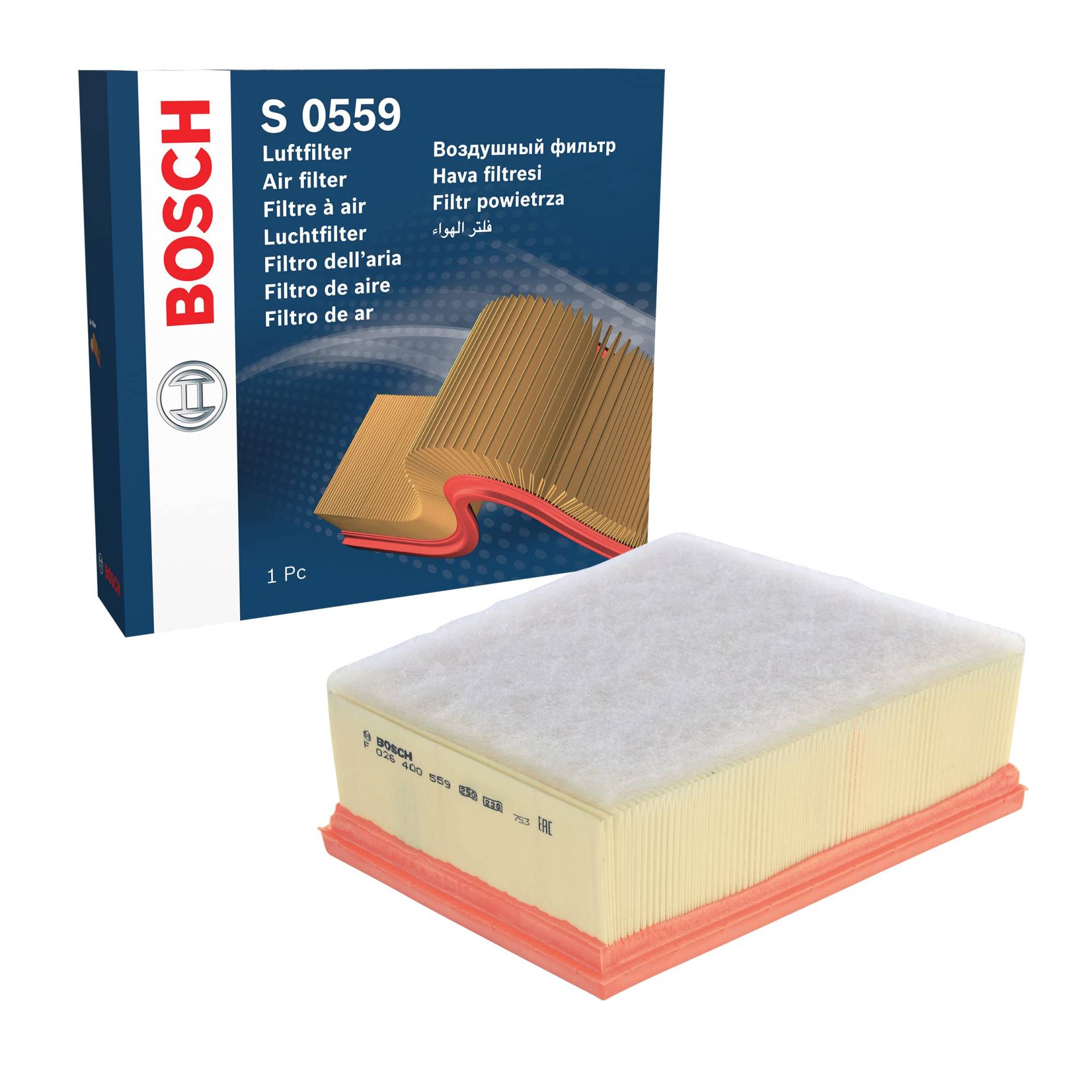 Bosch Automotive S0559 - Luftfilter Auto von Bosch