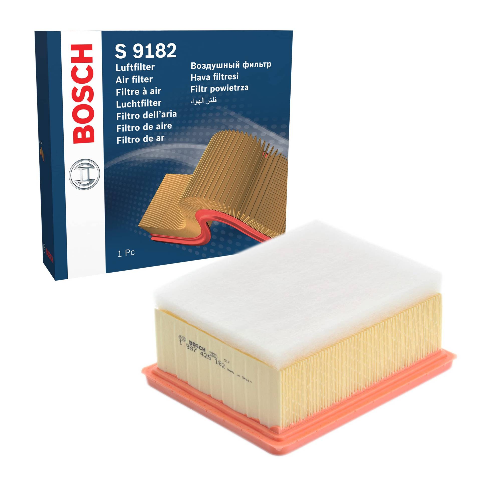 Bosch S9182 - Luftfilter Auto von Bosch Automotive