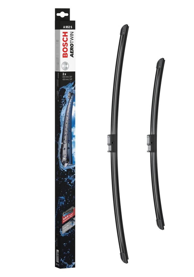 Bosch Automotive Scheibenwischer Aerotwin A952S, Länge: 650mm/450mm − Set für Frontscheibe - Nur für Rechtslenker-Fahrzeuge (UK) von Bosch