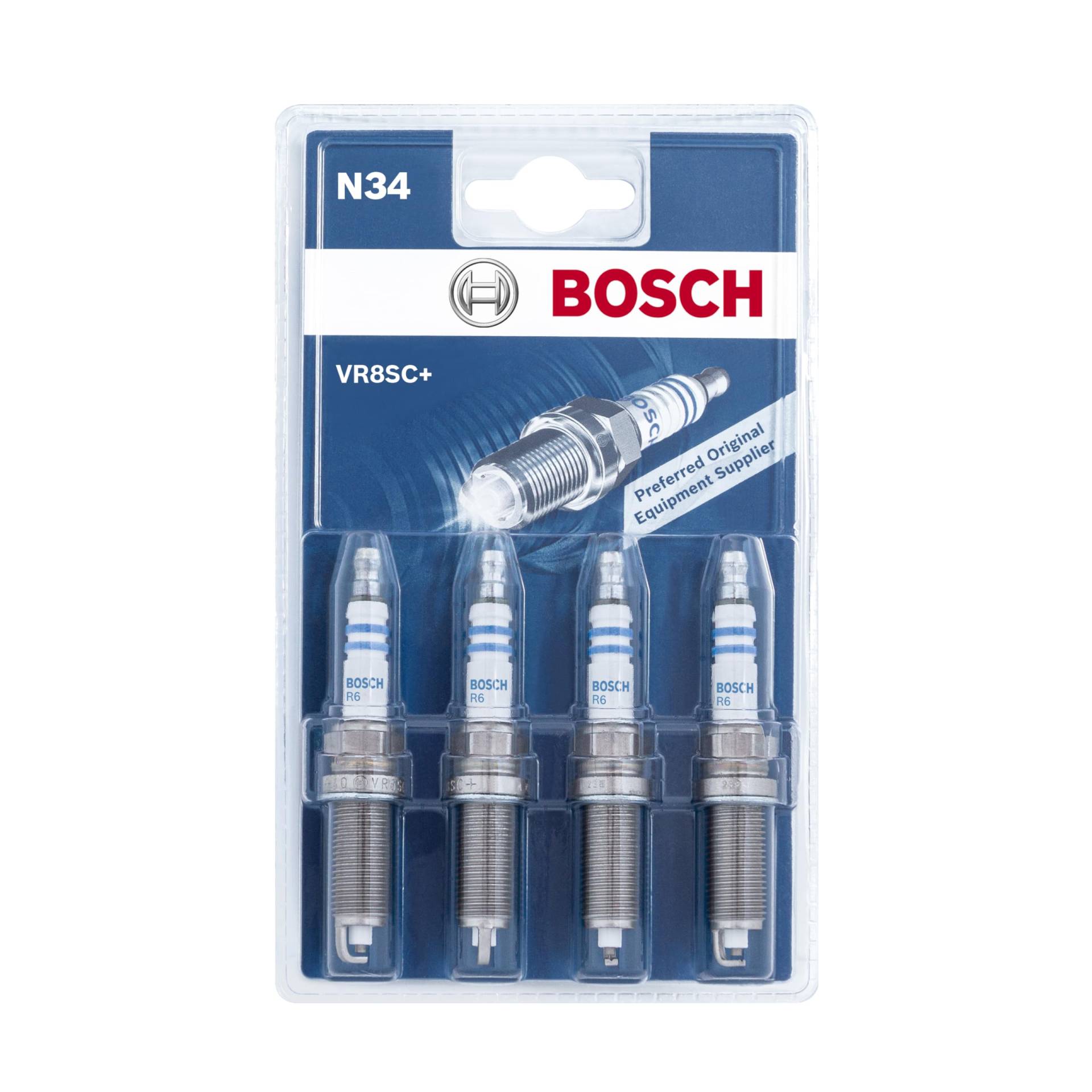 Bosch VR8SC+ (N34) - Nickel Zündkerzen - 4er Set von Bosch Automotive