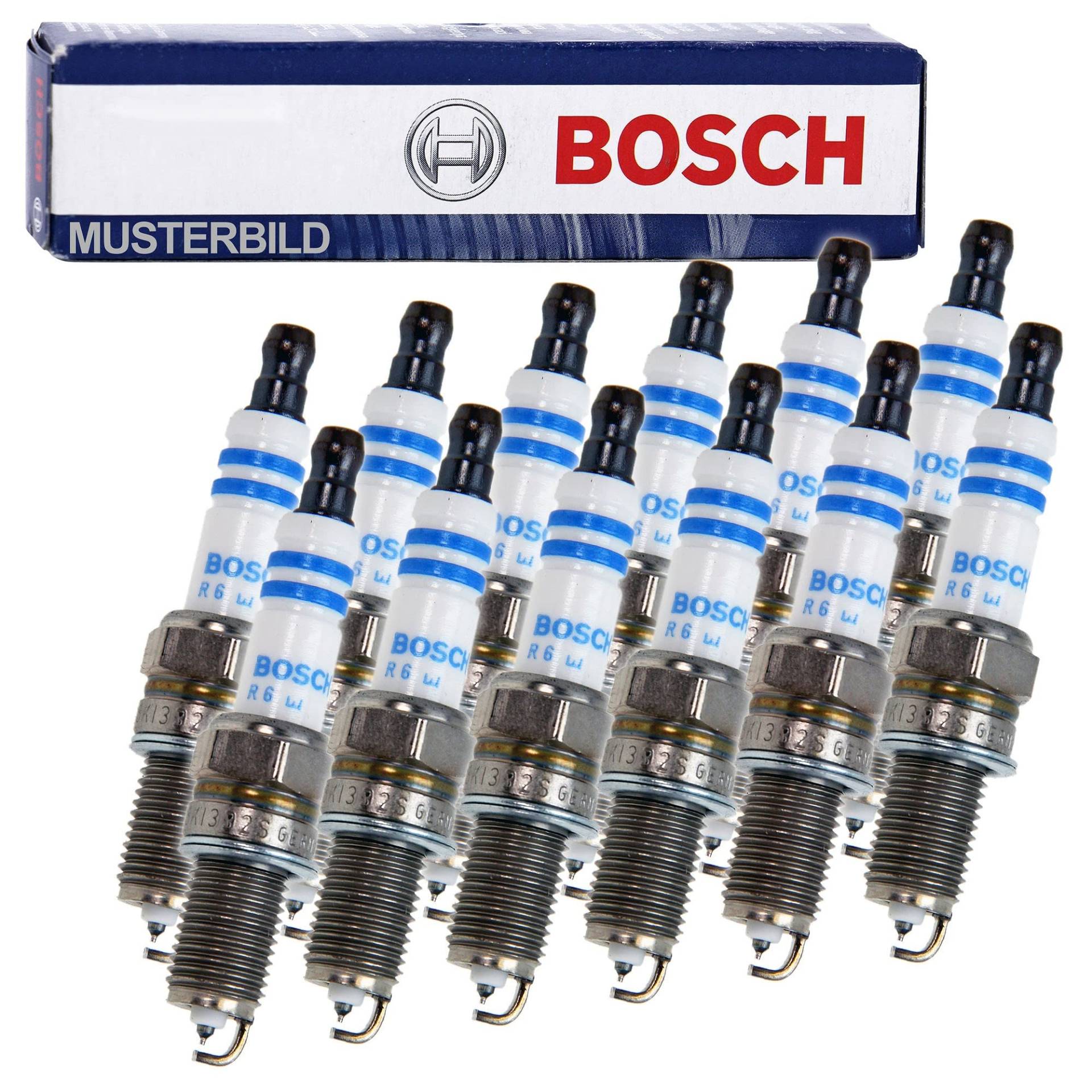 12x Zündkerze Original BOSCH Super plus FR8DPP33+ von Bosch