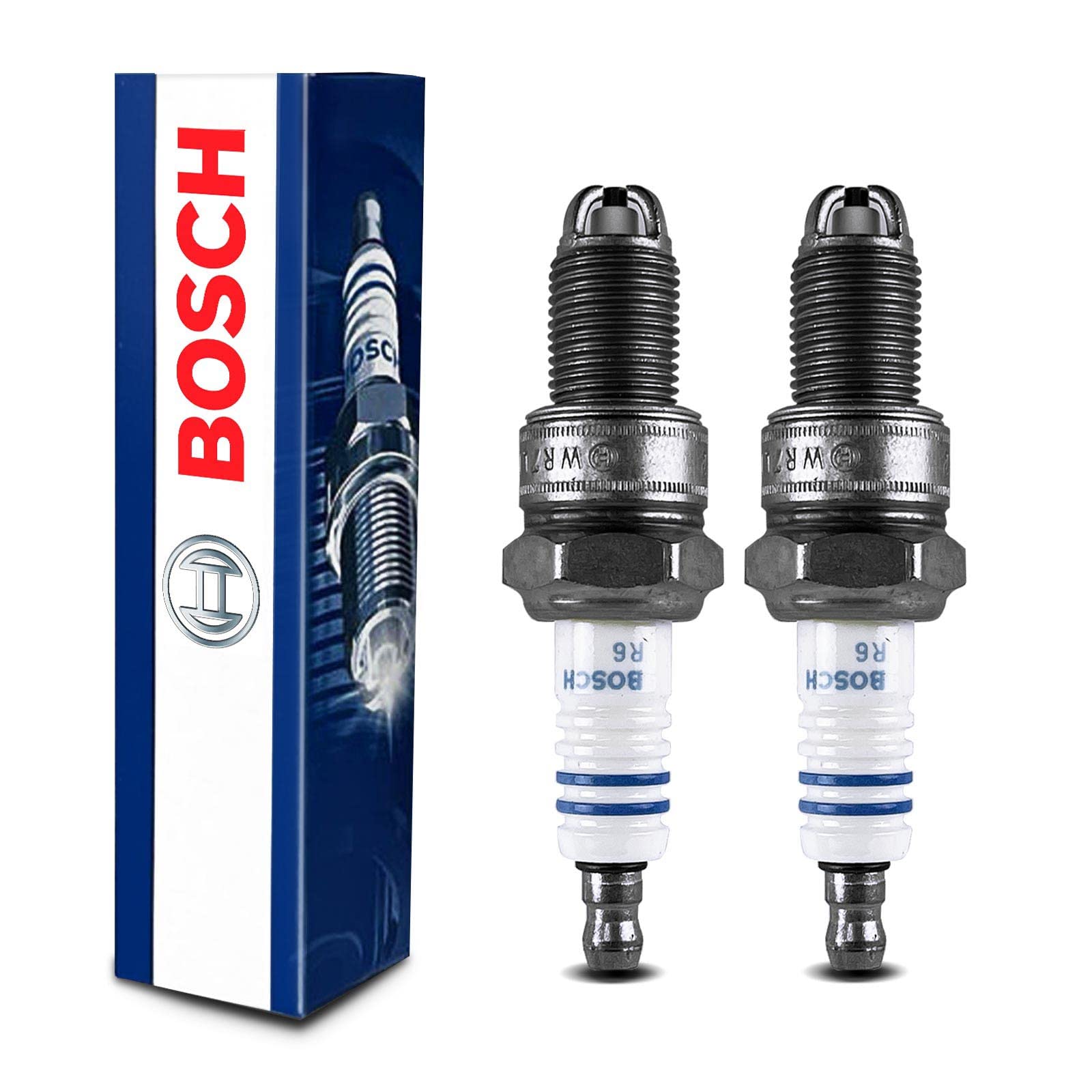 2x Original BOSCH 0242235664 Zündkerze Kompatibel mit 100 4A C4 2.0L 1990-1994 Cordoba 6K1 6K2 1.0L-2.0L 1993-2002 P.a.s.s.a.t 35I 3A2 1.8L 2.0L 1988-1996 Polo 6N1 1.0L-1.6L 1994-1999 von Bosch