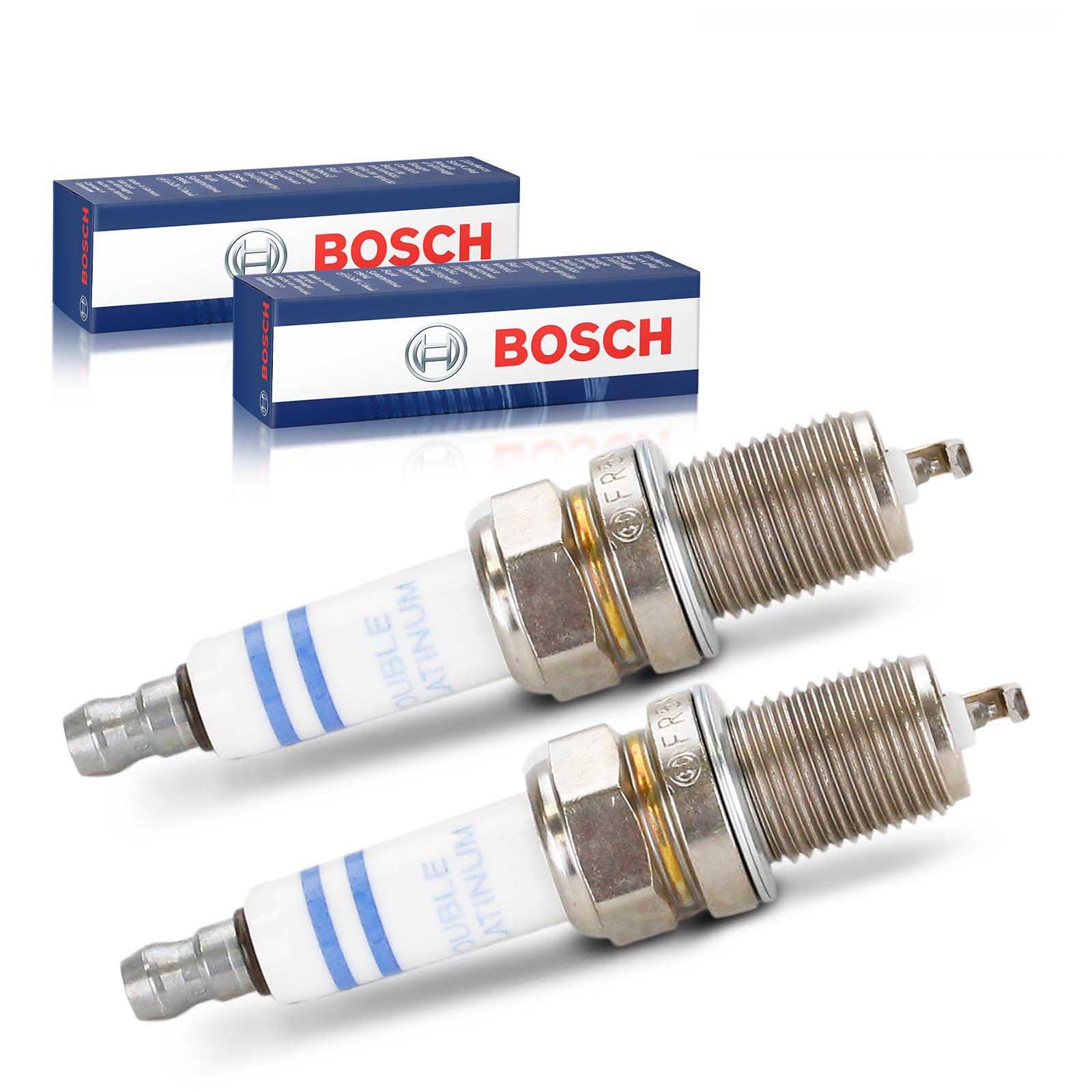 2x Original BOSCH 0242245576 Zündkerzen Kompatibel mit Golf 1.8L 2.0L 2004-2016 Polo 2.0L 2013-2014 Pa.ss.at 1.8L 2.0L 2005-2014 A4 1.8L-4.2L 2004-2016 A3 1.8L 2.0L 2004-2013 von Bosch