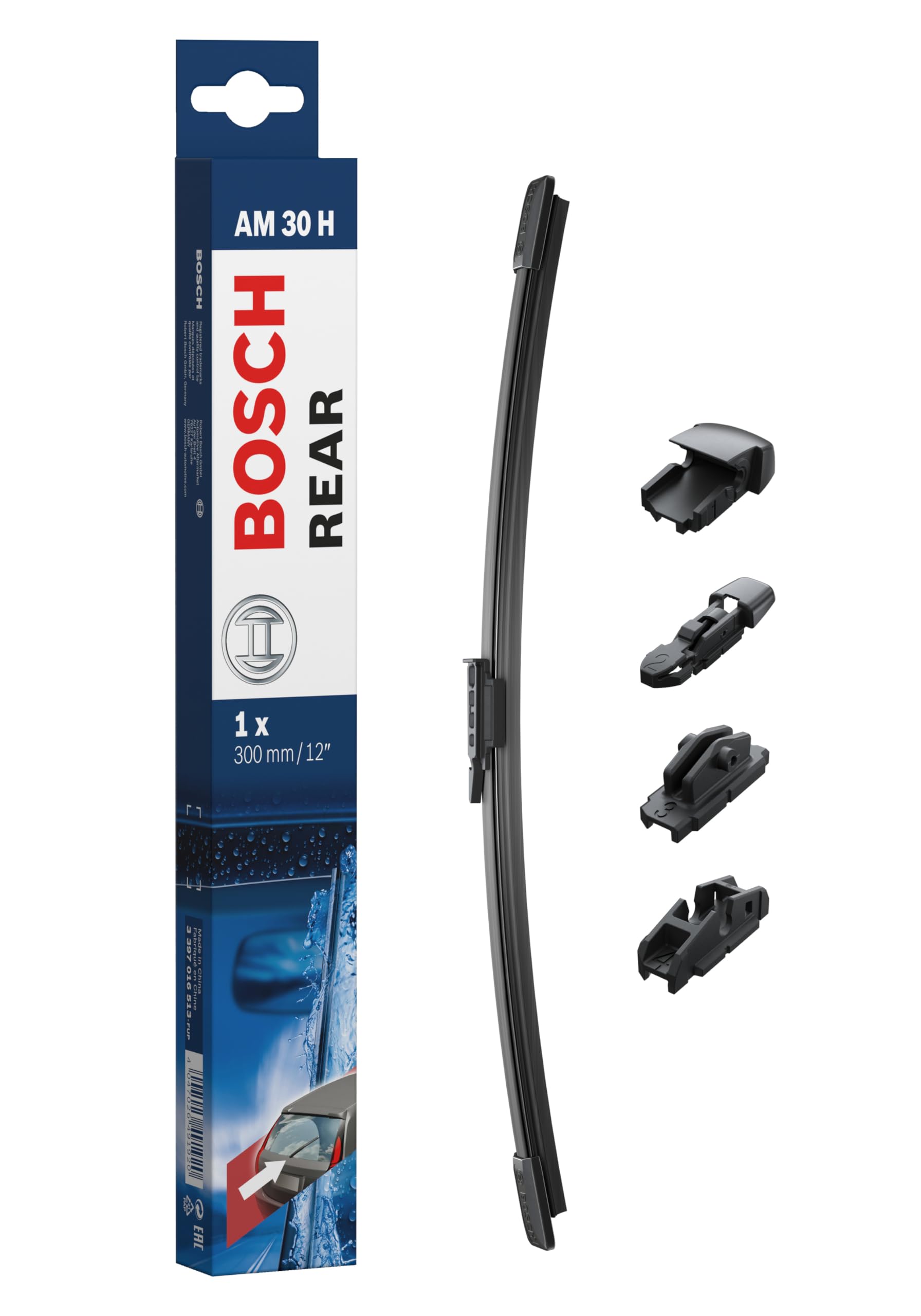 Bosch AM30H - Scheibenwischer Rear - Länge: 300 mm - Scheibenwischer für Heckscheibe von Bosch Automotive