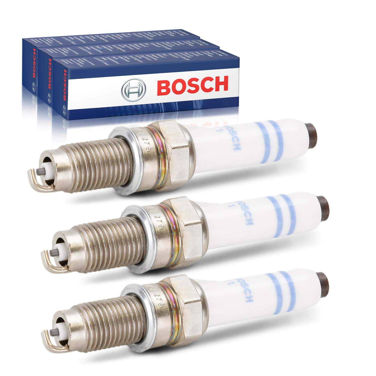 3x Original BOSCH 0241135520 Zündkerzen Kompatibel mit Ibiza IV V 1.0 2015-Heute Mii Citigo 1.0 2011-2019 Fabia III 1.0 2014-Heute Polo 1.0 2014-Heute UP! 1.0 2011-2019 von Bosch