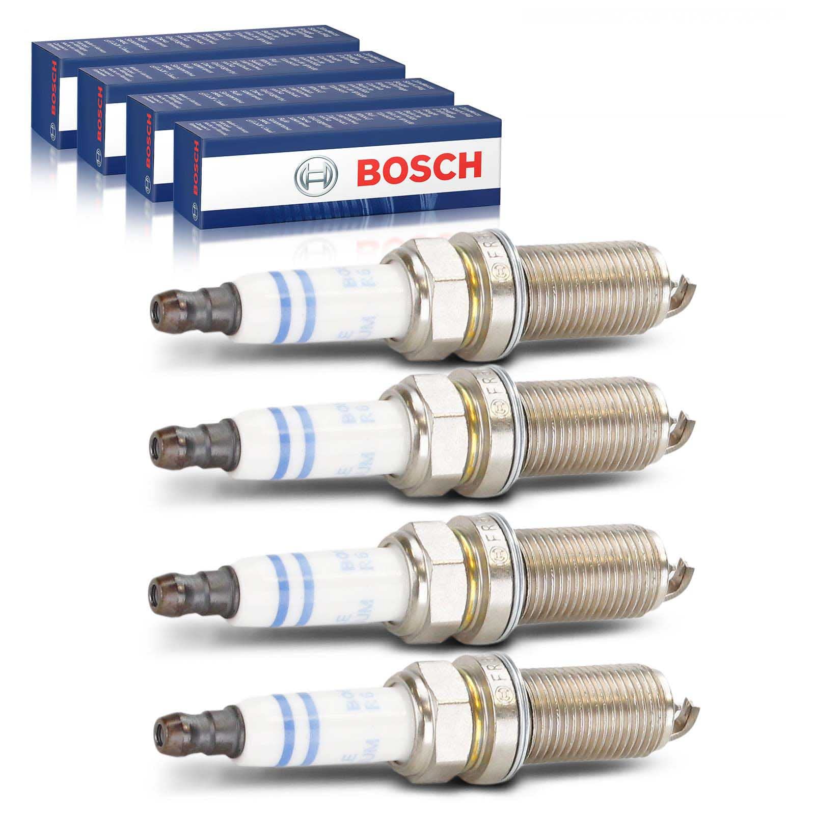 4x Original BOSCH 0242240619 Zündkerze Kompatibel mit C-Klasse W203 W204 CL203 S203 S204 2002-2010 CLC-Klasse CL203 2008-2010 CLK A209 C209 2002-2006 E-Klasse W211 S211 SLK R171 von Bosch