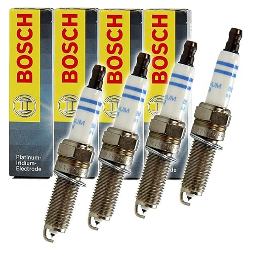 4x Original BOSCH Zündkerze Doppelplatin 0 242 135 509 von Bosch