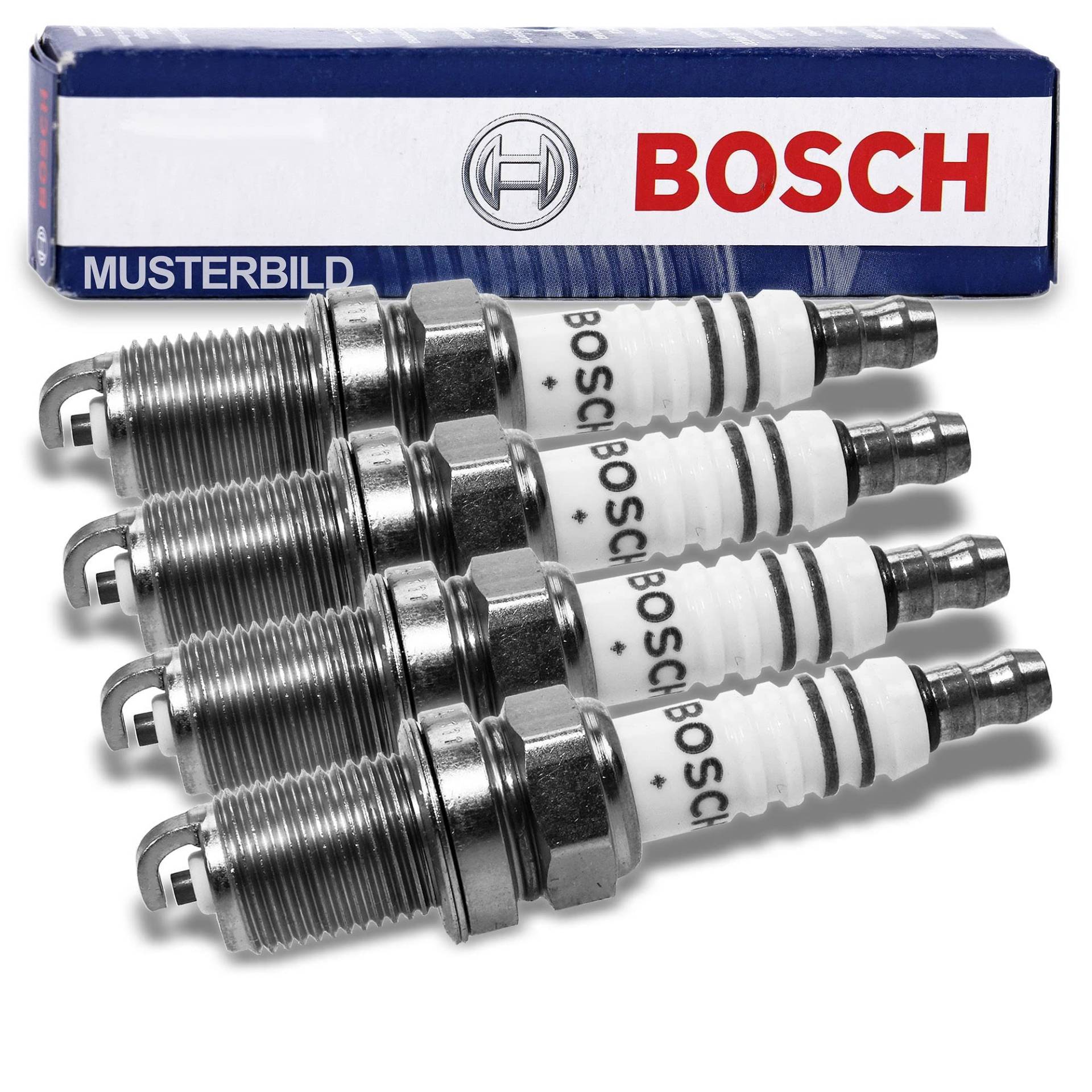 4x Zündkerze Original BOSCH Super FR8ME von Bosch Automotive