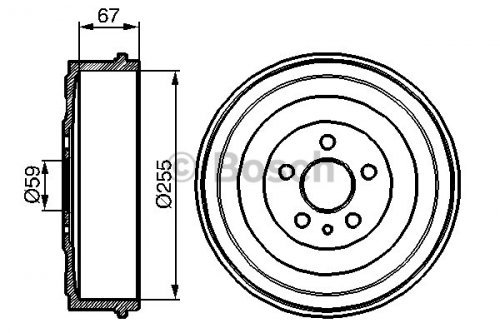 BOSCH 0 986 477 144 Bremstrommeln von Bosch