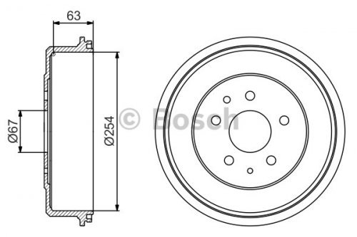 BOSCH 0 986 477 183 Bremstrommeln von Bosch