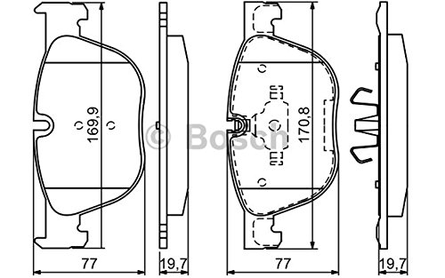 BOSCH 0 986 494 191 4x Bremsbeläge vorne von Bosch