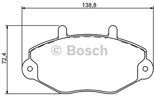 BOSCH 0 986 494 287 4x Bremsbeläge vorne von Bosch