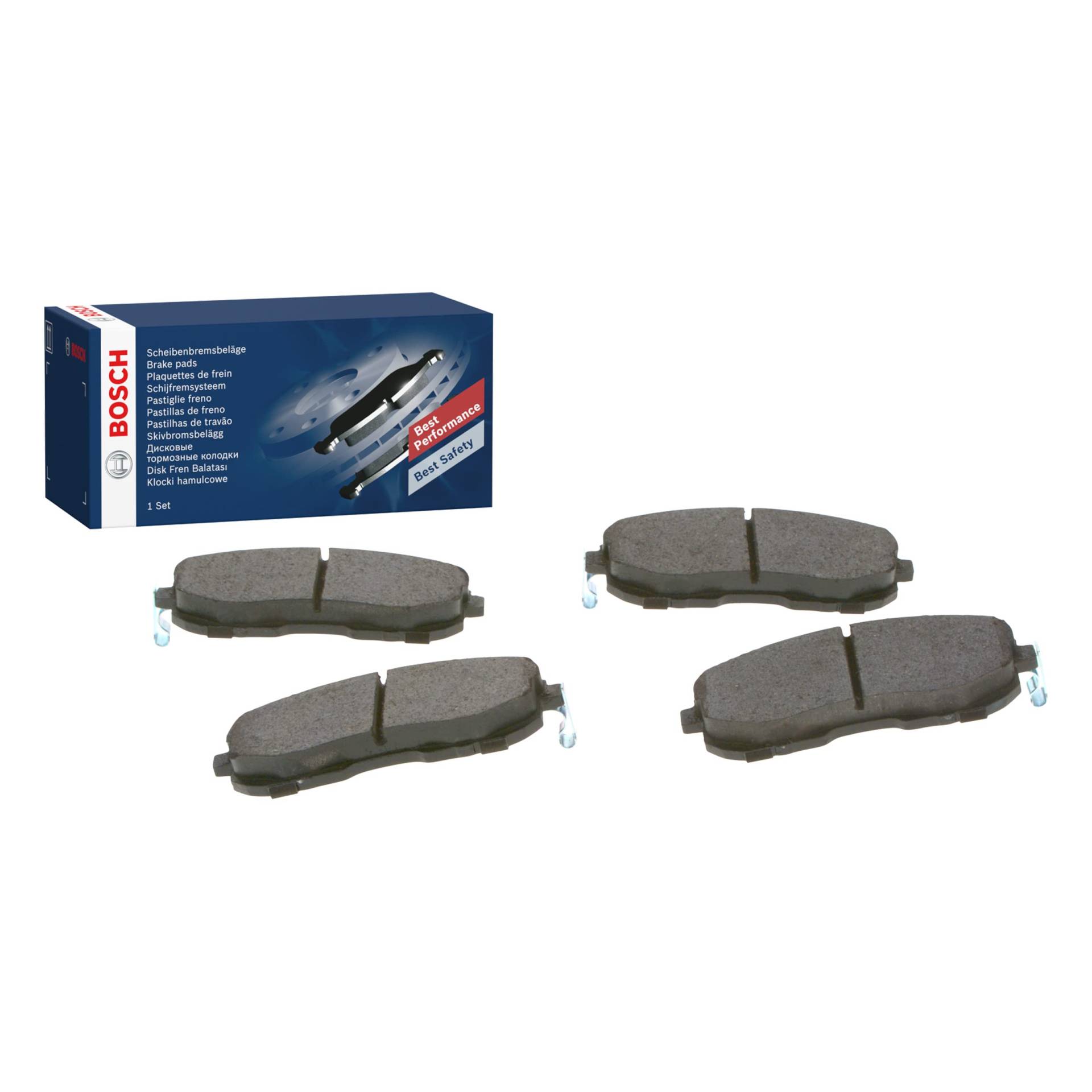 Bosch BP1493 Bremsbeläge - Vorderachse - ECE-R90 Zertifizierung - vier Bremsbeläge pro Set von Bosch