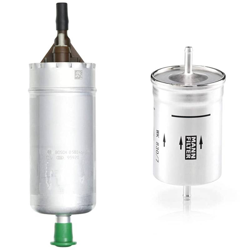 BOSCH 0580464070 Kraftstoffpumpe Universal & Original MANN-FILTER Kraftstofffilter WK 830/7 – Für PKW von Bosch