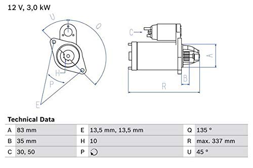 BOSCH 0986012420 Starter von Bosch