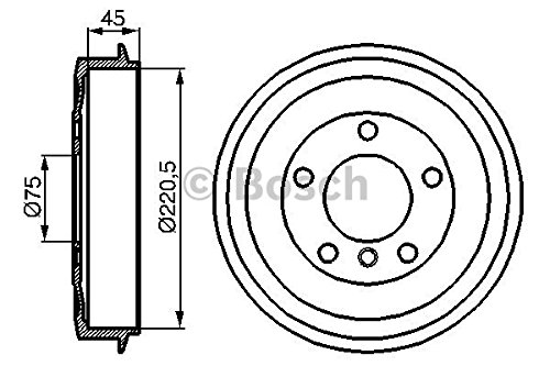 BOSCH 0986477043 Bremstrommel von Bosch