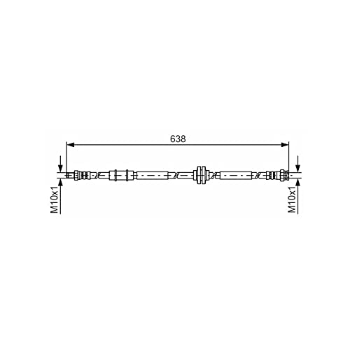 BOSCH 1 987 481 399 Bremsschlauch von Bosch